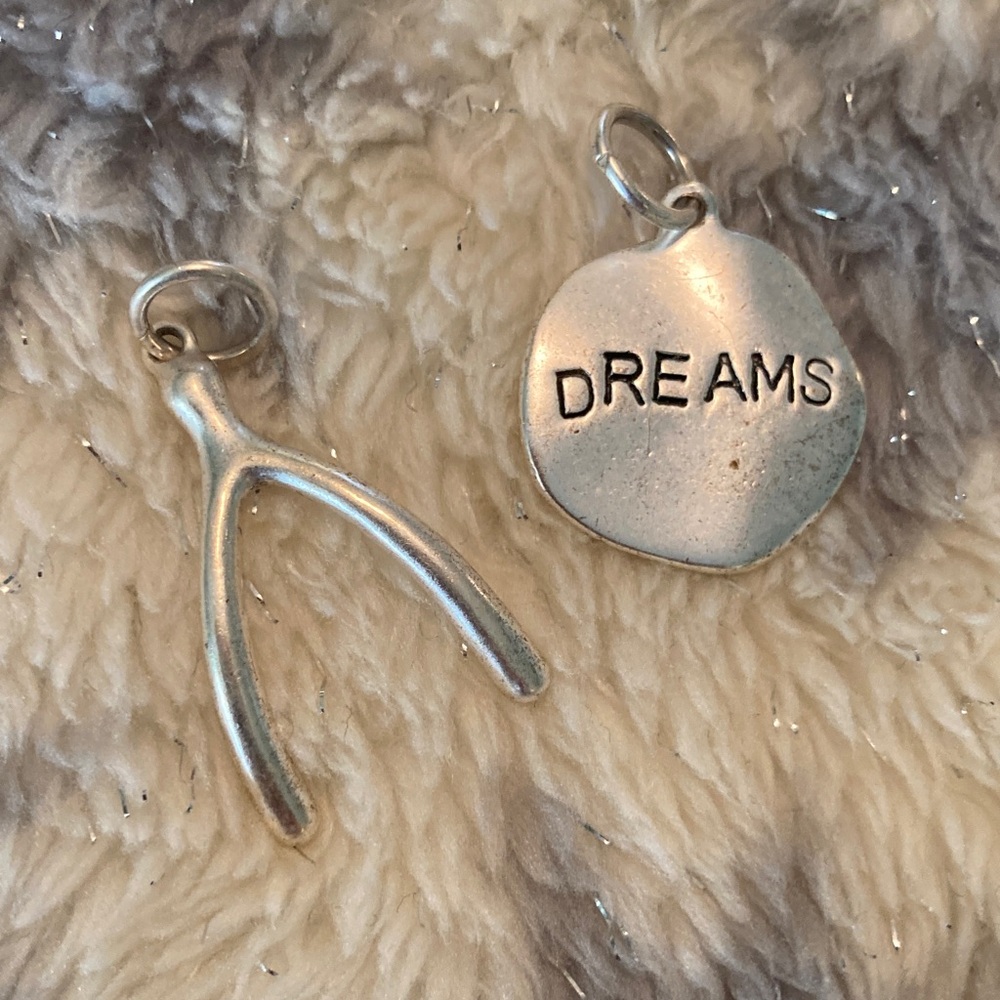 J.Jill vintage Silver Wishbone and Dreams Pendant Set, very boho chic! ๐ฉท๐๐ฉต๐ฉท๐๐ฉต - Picture 2 of 2